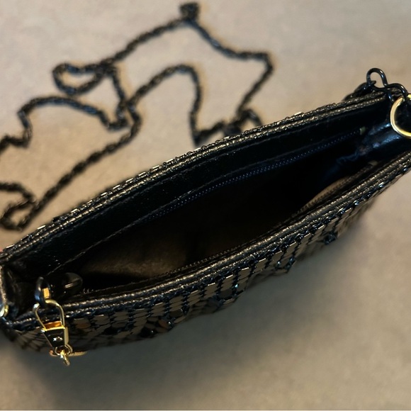 Elegant Black Sequin Mini Bag - Picture 3 of 3